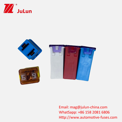 Fuse persegi mobil kecil 32V 58V EV Kendaraan listrik menengah Fuse Blade Terminal dengan tegangan nominal 58V DC