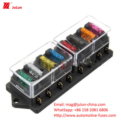 Bagian Perlindungan Sirkuit Otomotif 32V Tembaga Kontak 30A-500A Fuse Bolt Nominal