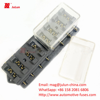Bagian Perlindungan Sirkuit Otomotif 32V Tembaga Kontak 30A-500A Fuse Bolt Nominal