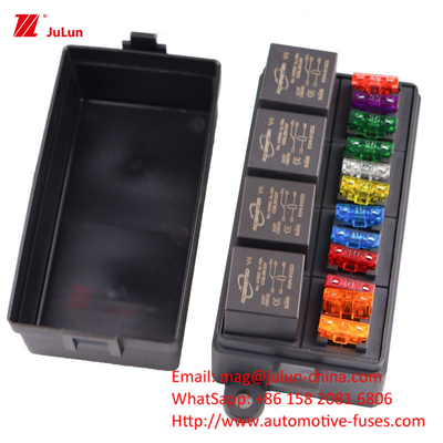 Bagian Perlindungan Sirkuit Otomotif 32V Tembaga Kontak 30A-500A Fuse Bolt Nominal