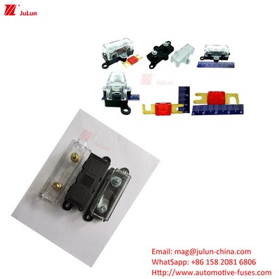 Eu UL Auto Parts ANS/MIDI Pemegang sekring kecil dengan arus tahan 30A-500A untuk perlindungan sirkuit elektronik otomotif