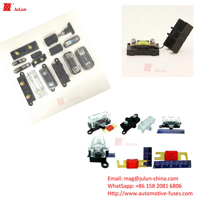Eu UL Auto Parts ANS/MIDI Pemegang sekring kecil dengan arus tahan 30A-500A untuk perlindungan sirkuit elektronik otomotif