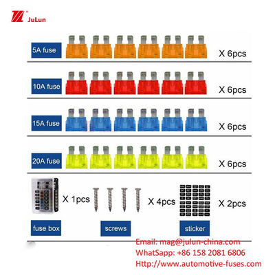 Eu UL 32V 30A-500A Tembaga Kontak Kendaraan Listrik Manual Reset Pemutus Sirkuit Plastik Housing Plastik / Nylon