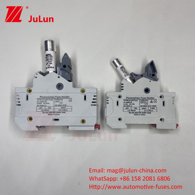 500VDC Solar Pv Fuse Dc Fuse Keramik Dengan Pemegang Untuk Sistem Surya 14 * 51mm 1000DC