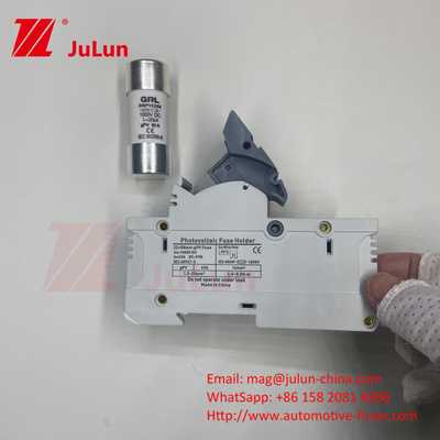 Fuse PV Surya Silinder 10A-63A 1000VDC/1500VDC IEC60269.6 Fuse 10X38 1p 2p 3Pole Np Dc Fuses Square Fuse Pv Surya
