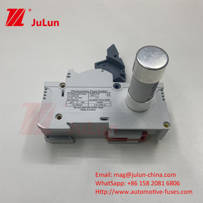 Solar PV Fuse Untuk Photovoltaic DC1000V 10X38 Keramik Fuse Holder Dengan Isolator Switch 10X