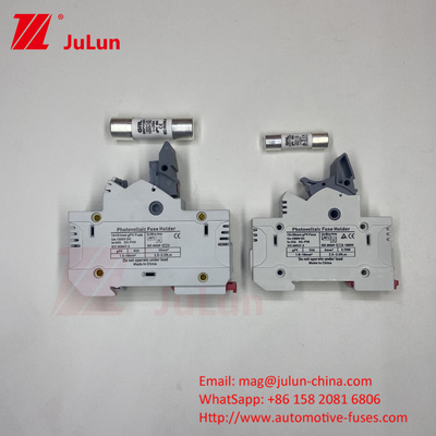 Solar PV Fuse Untuk Photovoltaic DC1000V 10X38 Keramik Fuse Holder Dengan Isolator Switch 10X