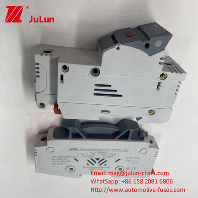 Fuse Pembangkit Listrik Tenaga Surya PV Untuk Perlindungan Sistem Listrik Surya Holder Box Base Fast Blow Keramik 14x