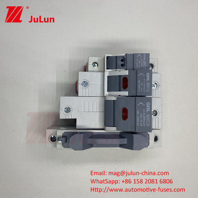 Fuse PV Surya Dengan Elemen Fuse Perak Bahan 32A 3P 10*38 1000VDC