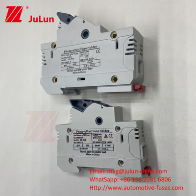 Fuse PV Surya Dengan Elemen Fuse Perak Bahan 32A 3P 10*38 1000VDC