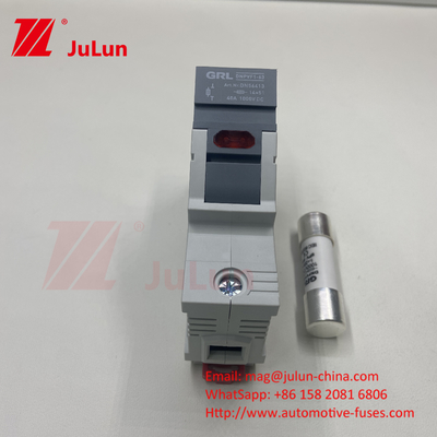 SeanRo Solar PV Din Rail Fuse Holder Untuk Fuse Link 10*38mm 1000V 15amp DC Fuse 25A