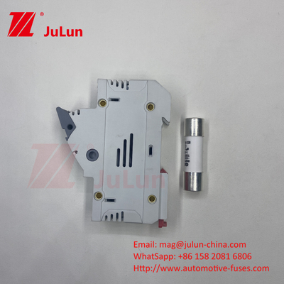 SeanRo Solar PV Din Rail Fuse Holder Untuk Fuse Link 10*38mm 1000V 15amp DC Fuse 25A