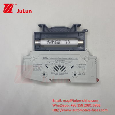 1500VDC Solar PV Fuse untuk Proteksi Modul Fotovoltaic dalam 500VDC Nominal Voltage