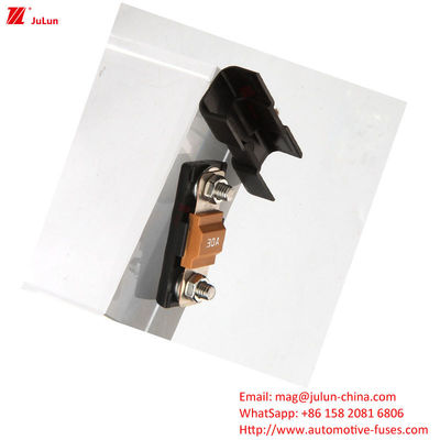 Pemegang sekring otomotif 32V Dengan 30A-500A Bolt/Bolt Rated Ampere 2-Pole Fuse Block