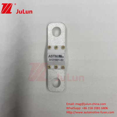 ASTM A121601-80A 125VDC EV Fast Charger / Kendaraan Listrik Fast Charging Medium Fusing Bolt Screw Terminal Fuse