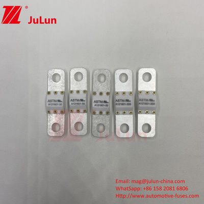 A121601-250A 125VDC Fuse Tipe Terminal ASTM Untuk Kendaraan Listrik Keramik