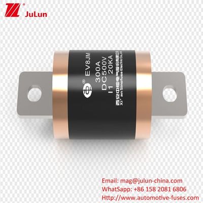 10KA 20KA 300A Sekring Kendaraan Listrik Untuk Perlindungan Sirkuit Singkat Dengan Tegangan Nominal Maksimum 500VDC