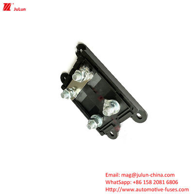 Eu UL bersertifikat Kendaraan listrik 32V DIN Track Fuse Holder Single-pole Bipolar Otomatis Copper Fuse Holder