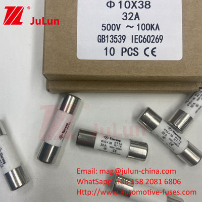 5A AC380V AC800VAC Keramik Din Rail Solar Fuse Holder Tegangan Tinggi Solar Fuse