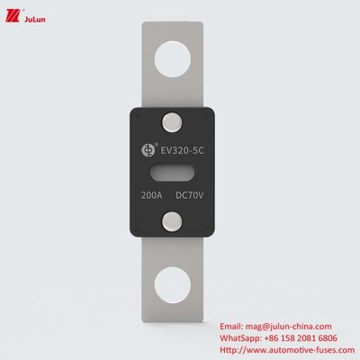 70VDC 150-550A Bolt Screw Breaking Capacity Fuse EV320-5C untuk kendaraan listrik