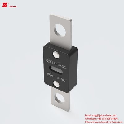 70VDC 150-550A Bolt Screw Breaking Capacity Fuse EV320-5C untuk kendaraan listrik