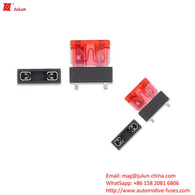 Eu UL Otomotif 32V ANS/MIDI Fuse Holder Tembaga Kontak Mengoperasikan