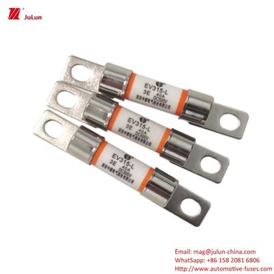 Perlindungan sekring kendaraan listrik EV DC500V untuk kendaraan listrik Model EV315-L 3E 10A-60A