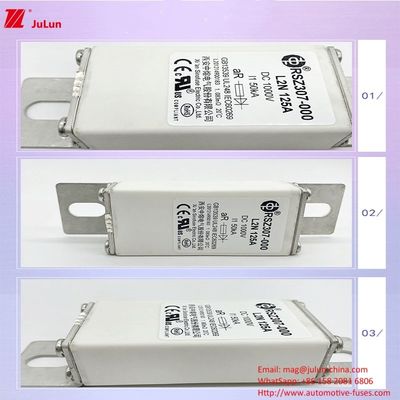 DC1000V Medium Fusing Electric Vehicle Fuse dengan Kapasitas Pemutus 25KA