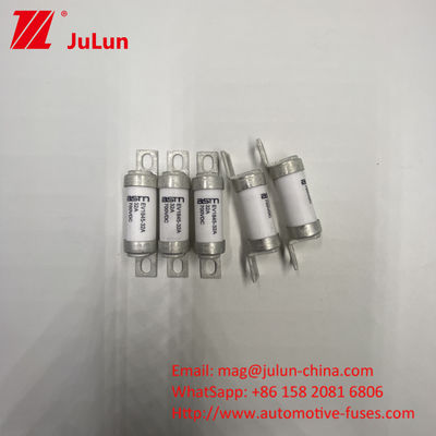 10A 700VDC EV1845 10kA Nominal Medium Bolt Type EV Fuse dengan Pemasangan Sekrup
