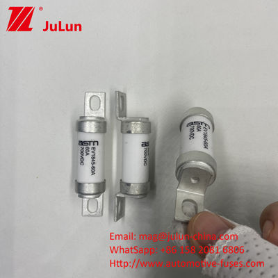 80A 700VDC M6 10kA Fuse Kapasitas Pemutus untuk DC Car Charging