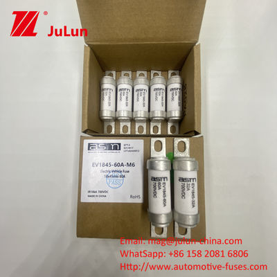EV1845 700VDC 10A 10KA DC Bolt Fuse untuk Pengisian Mobil Listrik ASTM