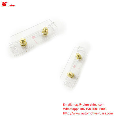 2 Pole Tembaga Kontak 30A-500A Auto Fuse Holder