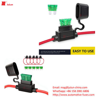 Plastik 50 ampere pemegang sekering mobil 32 Volt