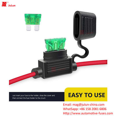 Plastik 50 ampere pemegang sekering mobil 32 Volt