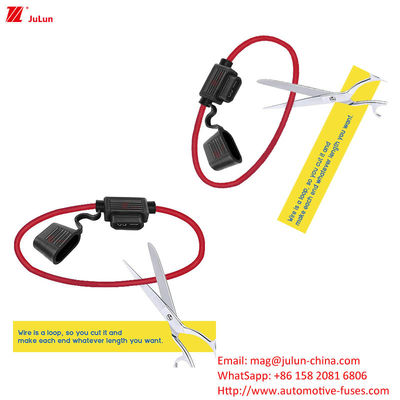 ANS / MIDI kecil manual Reset Automotive Fuse Holder 40 Amp Untuk kendaraan listrik yang aman