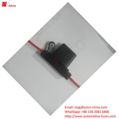 Bipolar Bagian Otomotif Tembaga Kontak Mobil Fuse Holder 30A-500A 32V