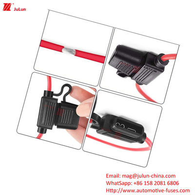 Eu UL Standar 50 Amp Mobil Fuse Holder Bagian Otomotif Otomatis Reset