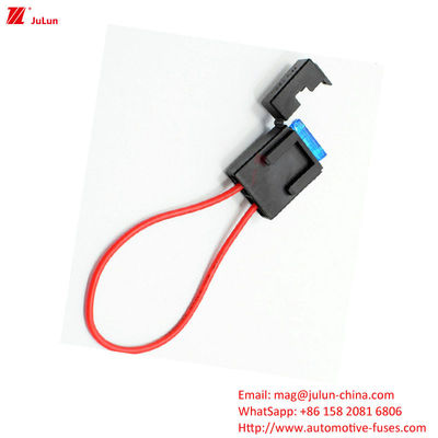 Plastik Shell Car Fuse Holder Bagian Otomotif Perlindungan Sirkuit Kontak Tembaga 30A-500A 32V
