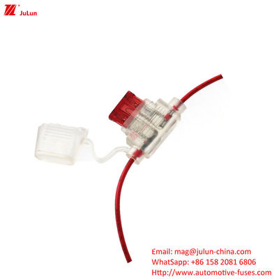 30A-100A Tembaga Auto Fuse Holder Plastik / Nylon Housing Unipolar Auto Parts