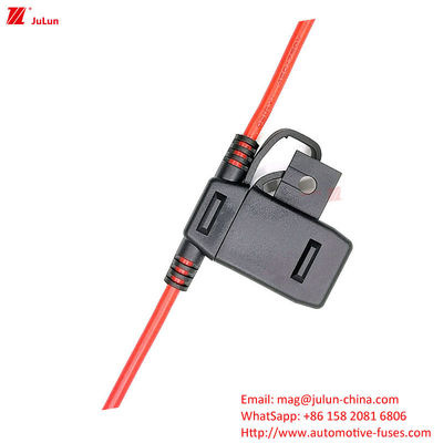 EU UL Standard Shipping Circuit Breaker Plastik / Nylon Shell Fuse Holder Untuk Perlindungan Sirkuit Elektronik Kendaraan Energi Baru Bus Excavators