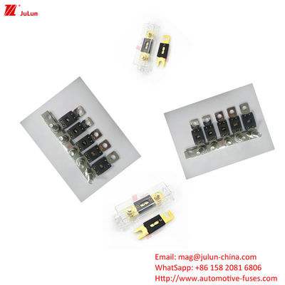 EU UL Standar Bipolar Circuit Breaker Plastik/Nylon Shell Fuse Holder Untuk Kendaraan Energi Baru/Bus/Kapal Perlindungan Sirkuit Elektronik
