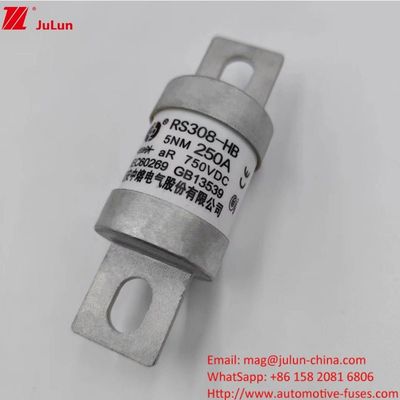 200A 250A 300A -400A Sekrup sekring kendaraan listrik M8 M6 Metode pemasangan Terminal Tipe sekring energi 750VDC
