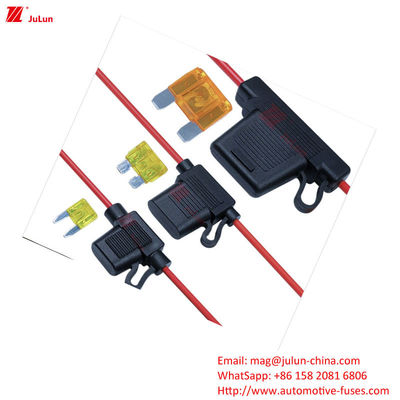 Eu UL Standar suku cadang mobil Dimensi eksternal pemegang sekring/kaca sambungan saluran tahan air Cocok untuk sekring maksimum arus 100A