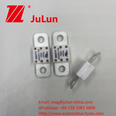 Screw Bolt A202001-500A 150VDC Fuse Keramik Otomotif 100A 150A 200A 250A 300A 350A Rekomendasi Torsi ketat 11-13N·m Untuk Mode Pemasangan M8