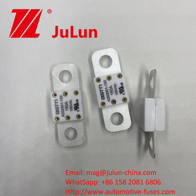 A202001-200A Fuse Keramik Mobil ASTM untuk Aplikasi Tegangan Tinggi Kapasitas Patah 20KA 100-350A Tegangan Nominal 150VDC