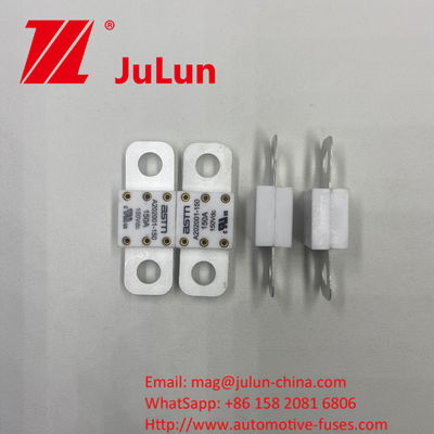 A202001-200A Fuse Keramik Mobil ASTM untuk Aplikasi Tegangan Tinggi Kapasitas Patah 20KA 100-350A Tegangan Nominal 150VDC
