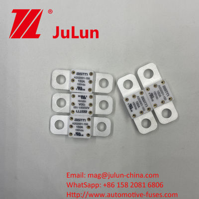 ASTM A202001-250A 150VDC High Current Rating Ceramic Vehicle Fuses untuk perlindungan sirkuit pendek