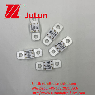 A202001-300A ASTM Keramik Automotive Fuses untuk tegangan 150VDC dan jarak lubang 39mm