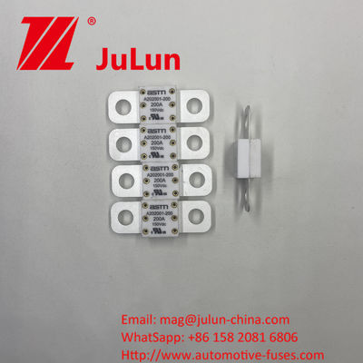 Fuse otomotif keramik 150VDC untuk perlindungan sirkuit pendek 150VDC 100A 150A 200A 250A 300A 350A 400A 500A