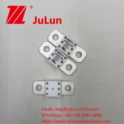 300A 150VDC A202001 cara pemasangan sekrup mudah dipasang 20 * 55mm Fuse Keramik Otomotif dengan torsi ketat yang direkomendasikan 11-13N · m Untuk M8
